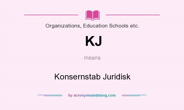 What does KJ mean? It stands for Konsernstab Juridisk