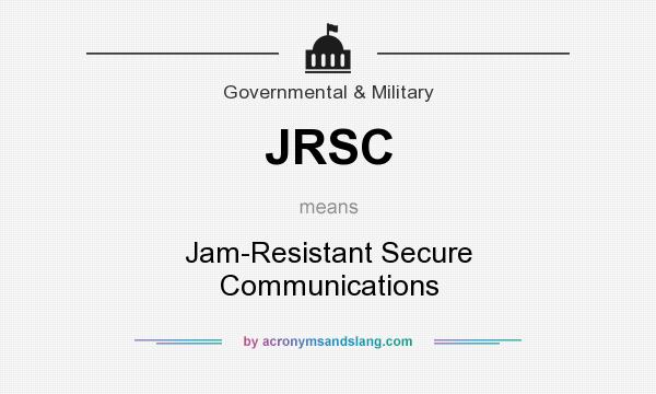 What does JRSC mean? It stands for Jam-Resistant Secure Communications