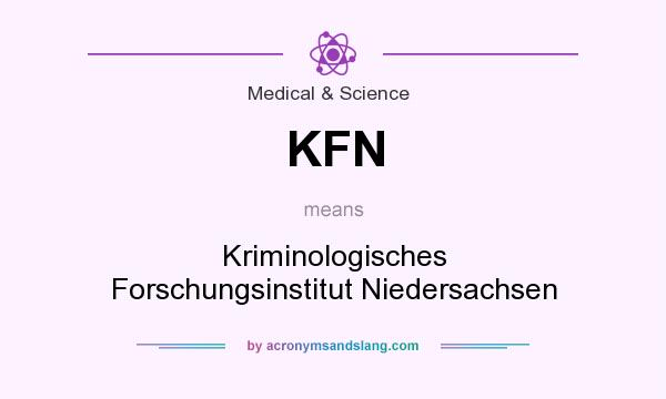 What does KFN mean? It stands for Kriminologisches Forschungsinstitut Niedersachsen