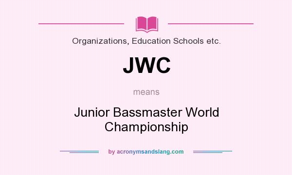 What does JWC mean? It stands for Junior Bassmaster World Championship