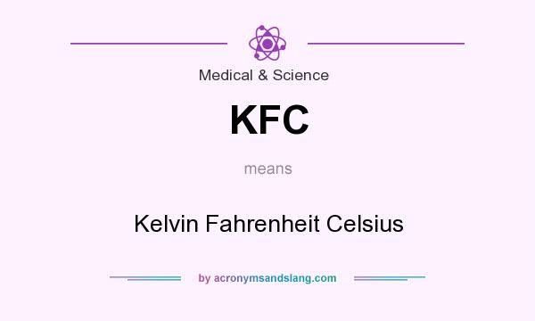 What does KFC mean? It stands for Kelvin Fahrenheit Celsius