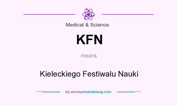 What does KFN mean? It stands for Kieleckiego Festiwalu Nauki