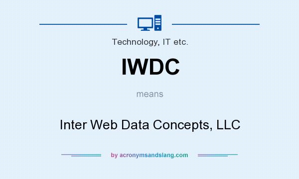 What does IWDC mean? It stands for Inter Web Data Concepts, LLC