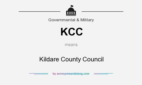 What does KCC mean? It stands for Kildare County Council