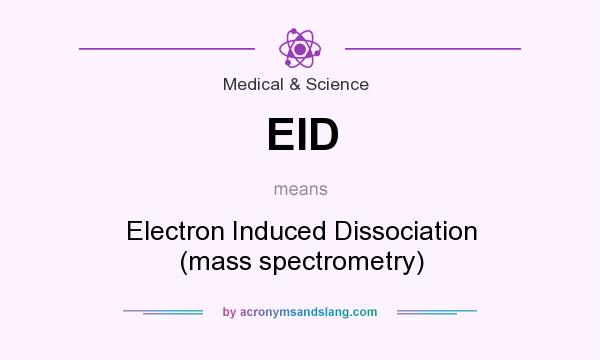 What does EID mean? It stands for Electron Induced Dissociation (mass spectrometry)