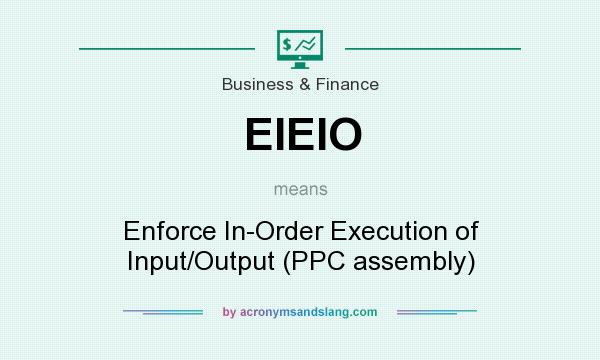 What does EIEIO mean? It stands for Enforce In-Order Execution of Input/Output (PPC assembly)