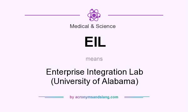 What does EIL mean? It stands for Enterprise Integration Lab (University of Alabama)