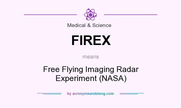 What does FIREX mean? It stands for Free Flying Imaging Radar Experiment (NASA)