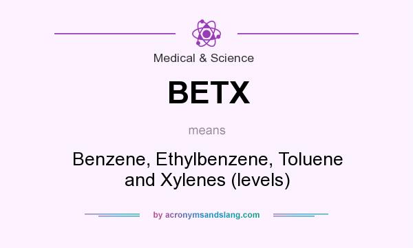 What does BETX mean? It stands for Benzene, Ethylbenzene, Toluene and Xylenes (levels)