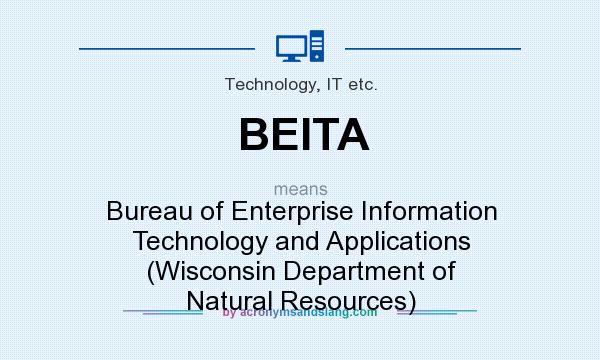 What does BEITA mean? It stands for Bureau of Enterprise Information Technology and Applications (Wisconsin Department of Natural Resources)