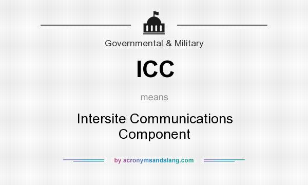 What does ICC mean? It stands for Intersite Communications Component