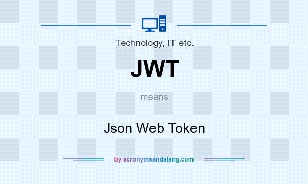 What does JWT mean? It stands for Json Web Token