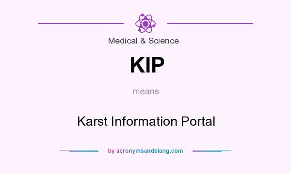What does KIP mean? It stands for Karst Information Portal