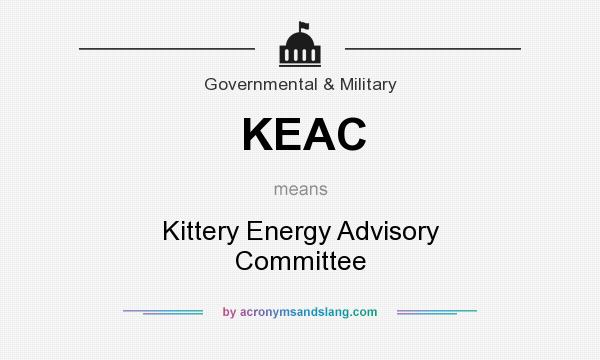 What does KEAC mean? It stands for Kittery Energy Advisory Committee