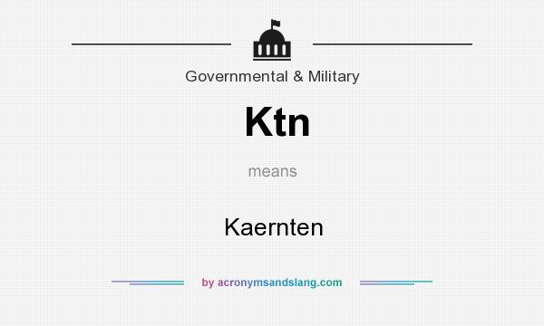 What does Ktn mean? It stands for Kaernten