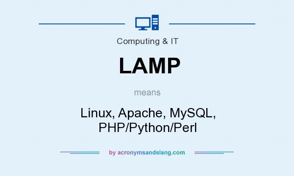 What does LAMP mean? It stands for Linux, Apache, MySQL, PHP/Python/Perl