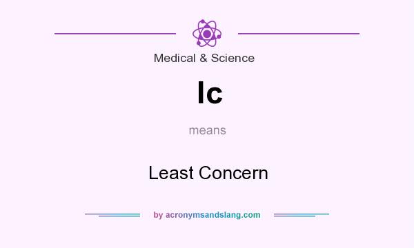 What does lc mean? It stands for Least Concern