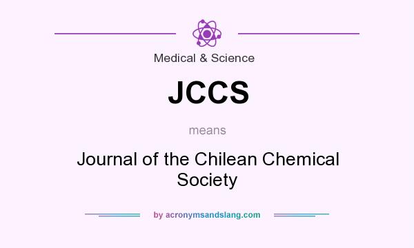 What does JCCS mean? It stands for Journal of the Chilean Chemical Society