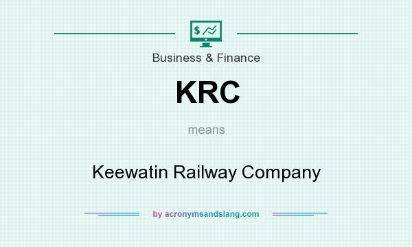 What does KRC mean? It stands for Keewatin Railway Company