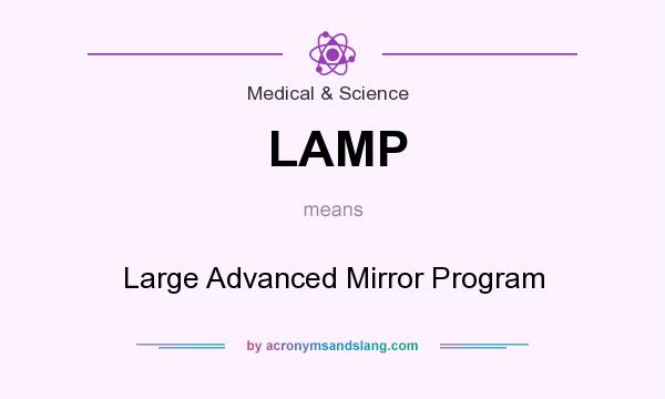What does LAMP mean? It stands for Large Advanced Mirror Program