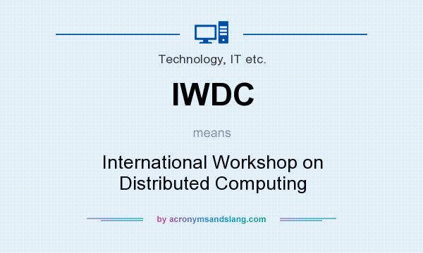 What does IWDC mean? It stands for International Workshop on Distributed Computing