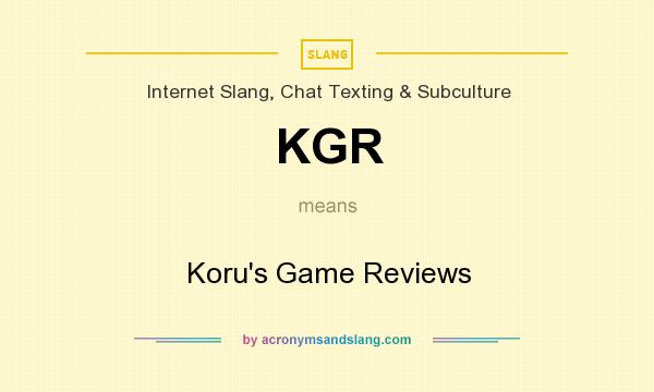 What does KGR mean? It stands for Koru`s Game Reviews