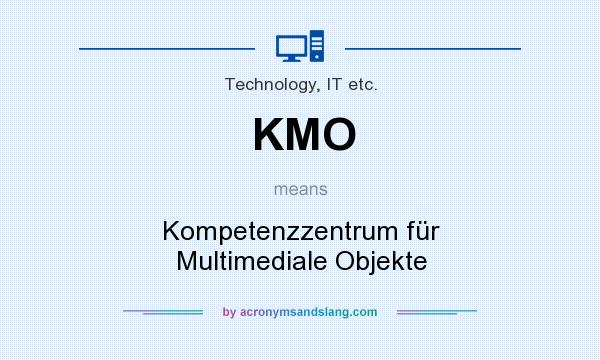 What does KMO mean? It stands for Kompetenzzentrum für Multimediale Objekte