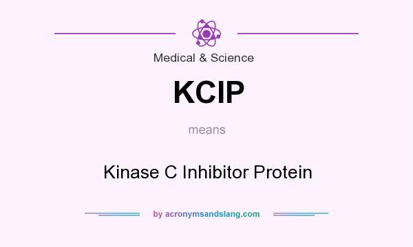 What does KCIP mean? It stands for Kinase C Inhibitor Protein