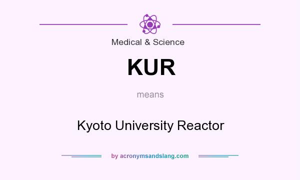 What does KUR mean? It stands for Kyoto University Reactor