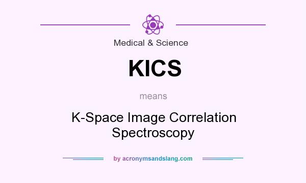 What does KICS mean? It stands for K-Space Image Correlation Spectroscopy
