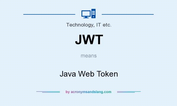 What does JWT mean? It stands for Java Web Token