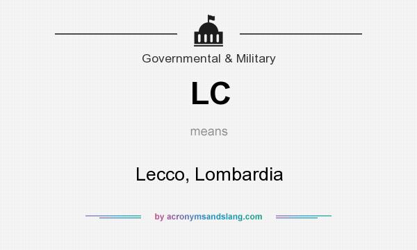 What does LC mean? It stands for Lecco, Lombardia