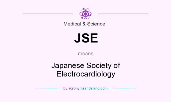 What does JSE mean? It stands for Japanese Society of Electrocardiology