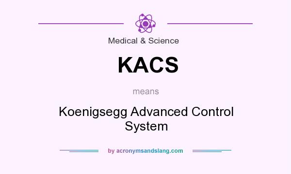 What does KACS mean? It stands for Koenigsegg Advanced Control System