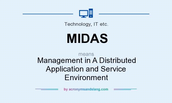 What does MIDAS mean? It stands for Management in A Distributed Application and Service Environment