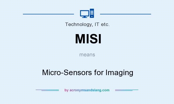 What does MISI mean? It stands for Micro-Sensors for Imaging