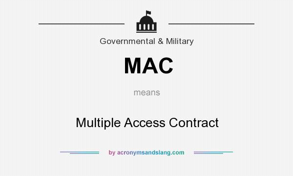 What does MAC mean? It stands for Multiple Access Contract