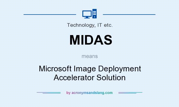 What does MIDAS mean? It stands for Microsoft Image Deployment Accelerator Solution