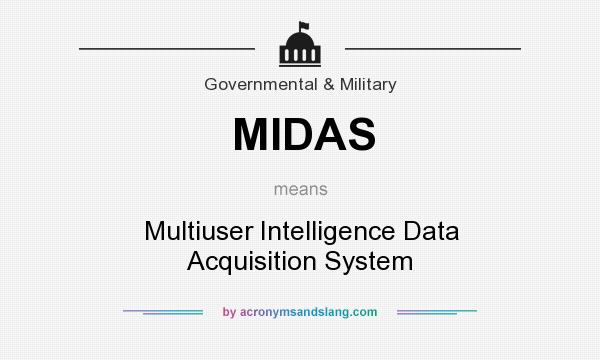 What does MIDAS mean? It stands for Multiuser Intelligence Data Acquisition System