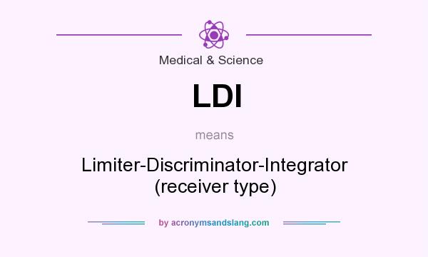 What does LDI mean? It stands for Limiter-Discriminator-Integrator (receiver type)