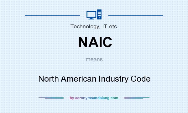 What does NAIC mean? It stands for North American Industry Code