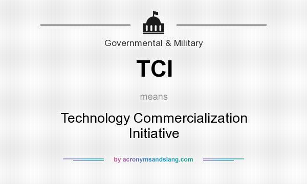 What does TCI mean? It stands for Technology Commercialization Initiative