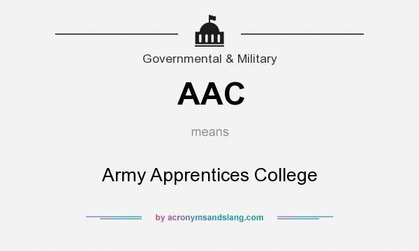 What does AAC mean? It stands for Army Apprentices College