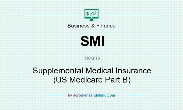 What does SMI mean? It stands for Supplemental Medical Insurance (US Medicare Part B)