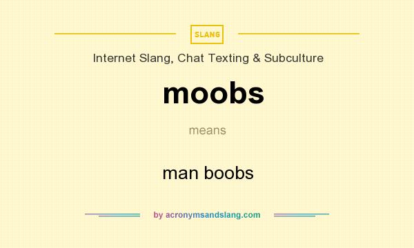 What does moobs mean? It stands for man boobs