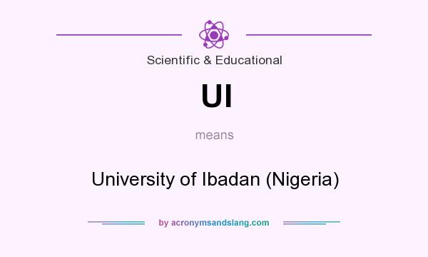 What does UI mean? It stands for University of Ibadan (Nigeria)