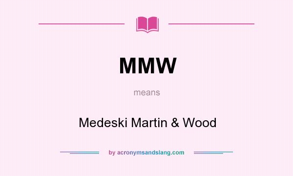 What does MMW mean? It stands for Medeski Martin & Wood