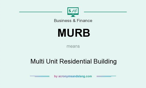 What does MURB mean? It stands for Multi Unit Residential Building
