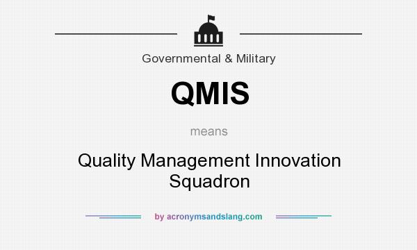 What does QMIS mean? It stands for Quality Management Innovation Squadron