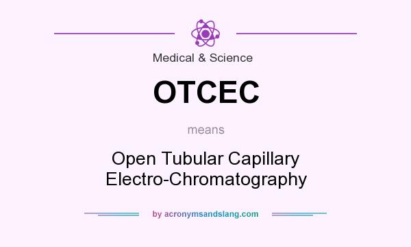 What does OTCEC mean? It stands for Open Tubular Capillary Electro-Chromatography